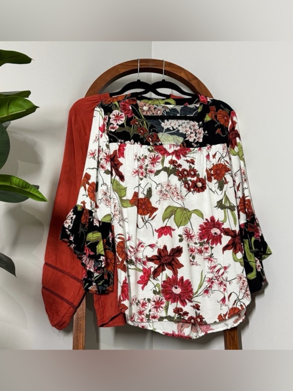 Cato Time and Tru XL Lot of Two Long Sleeve Blouse Tops